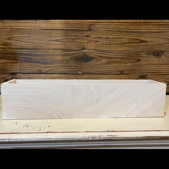 Broyhill Farmhouse Rustic Vase Wooden Rustic Box Decor NWT - Picture 6 of 9